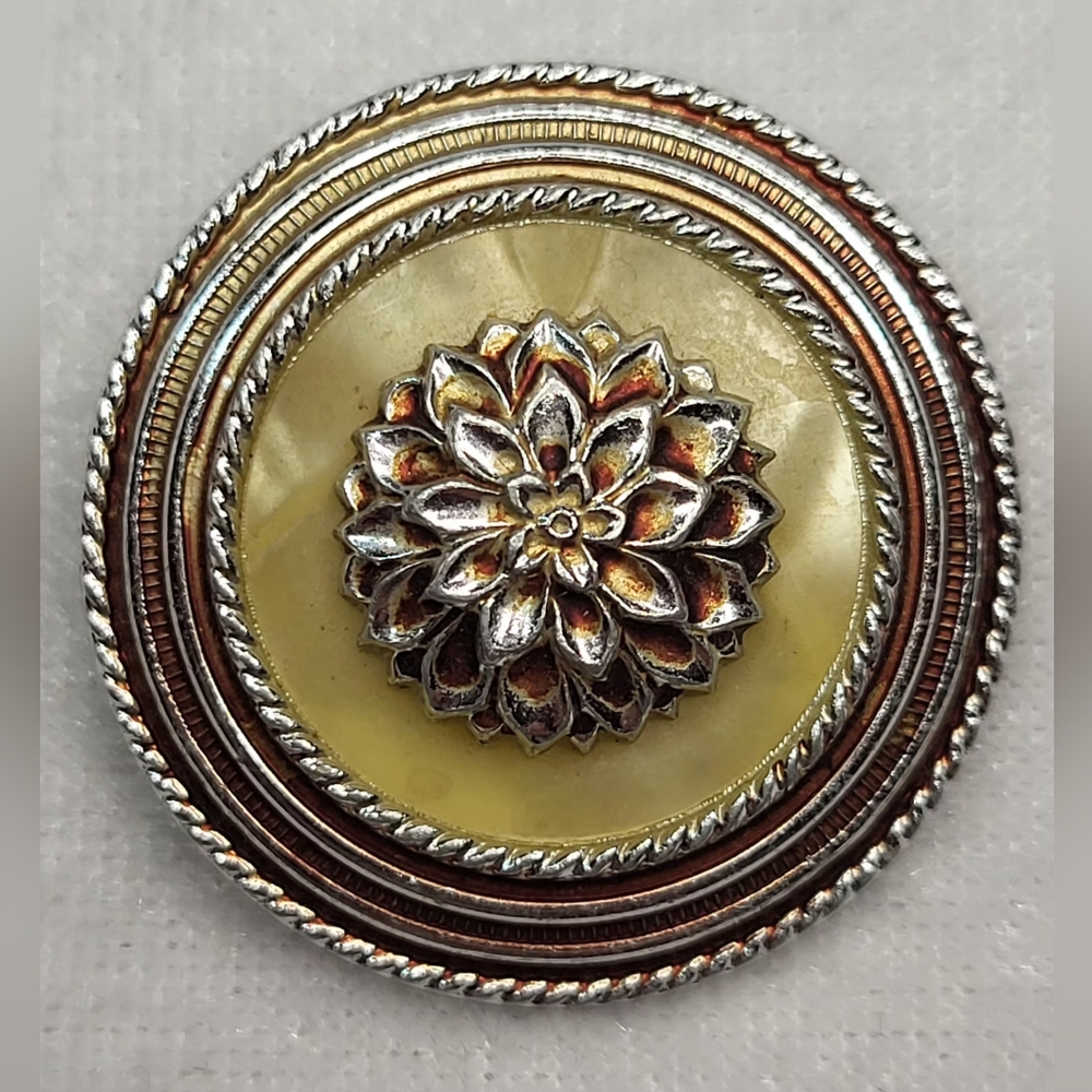 Vintage Floral Scarf Clip